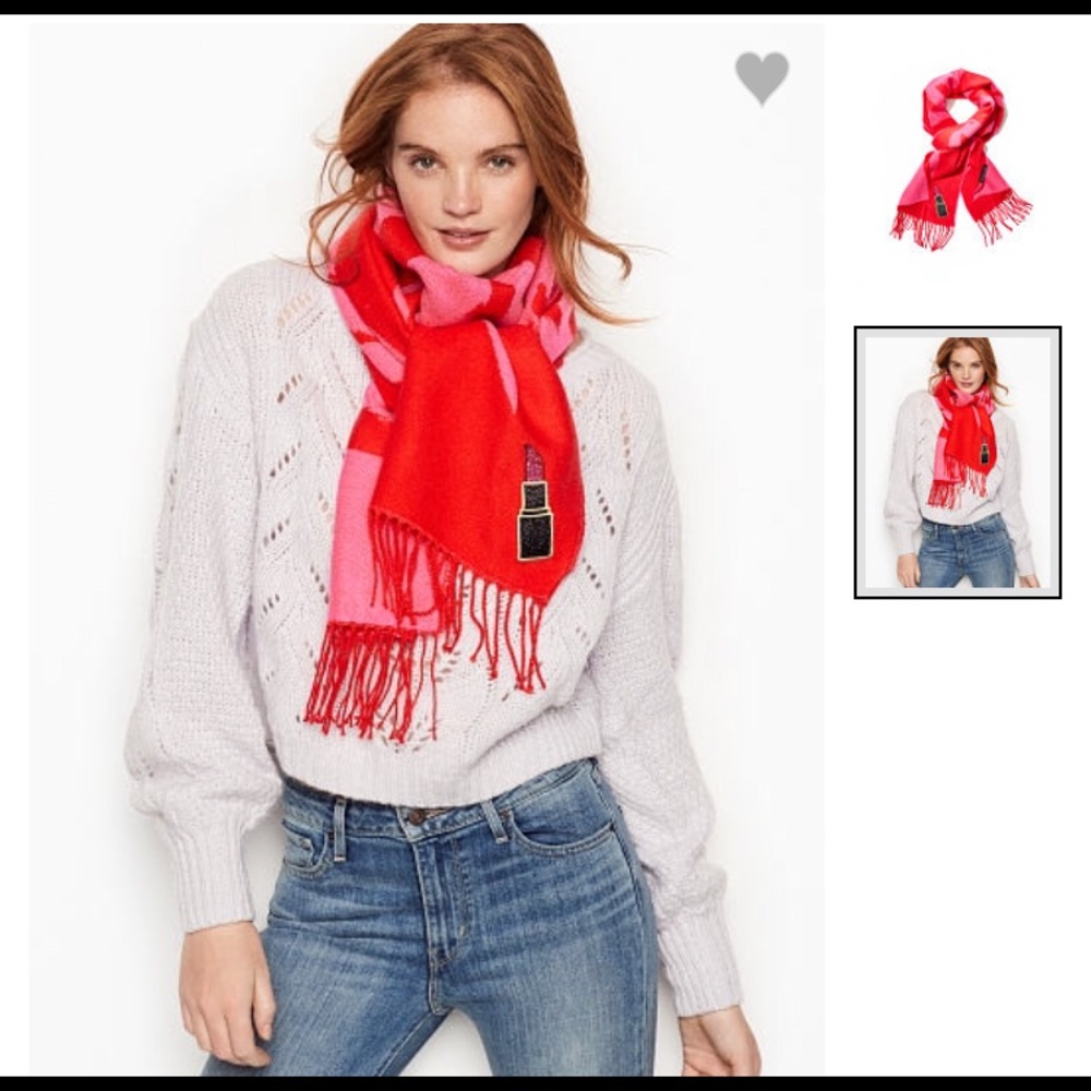 Winter Angel Lipstick Red Scarf